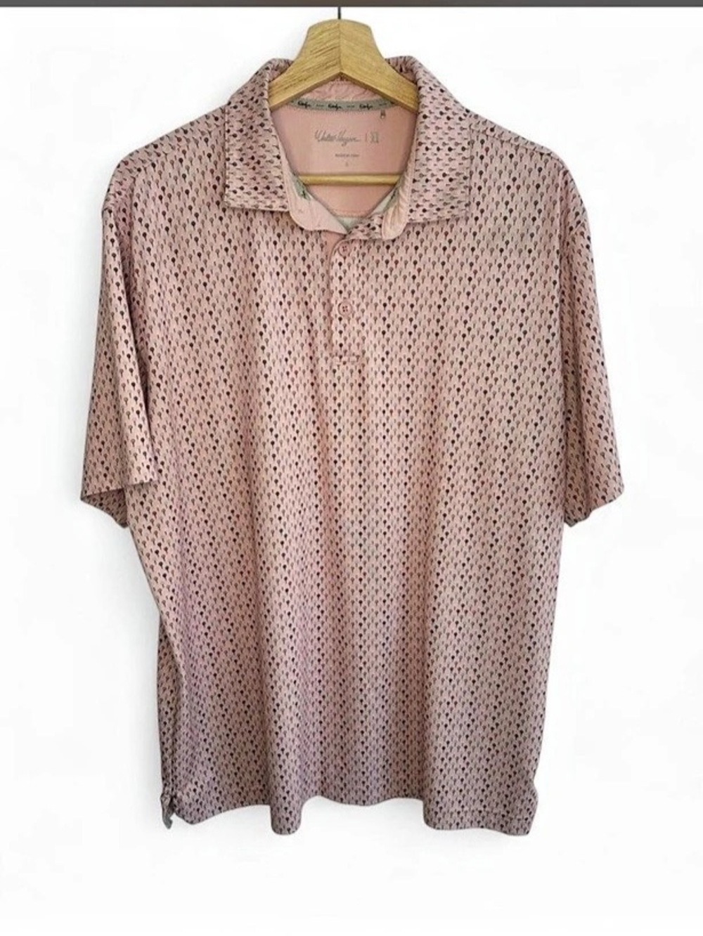 Walter Hagen Men's Performance 11 Novelty Golf Tee Print Polo Performance 11